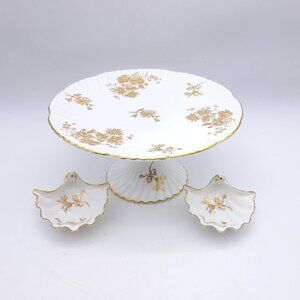 Hammersley & Co Cake Stand Plus Oyster Bowls
